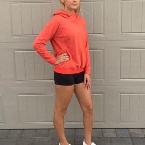 Lululemon Orange All Good Pullover Hoodie Size 8